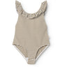 MarMar Seersucker Swim Dark Bronze Stripe Swilla Bathing Suit