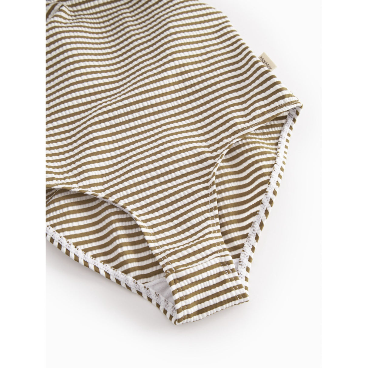 MarMar Seersucker Swim Dark Bronze Stripe Swilla Bathing Suit