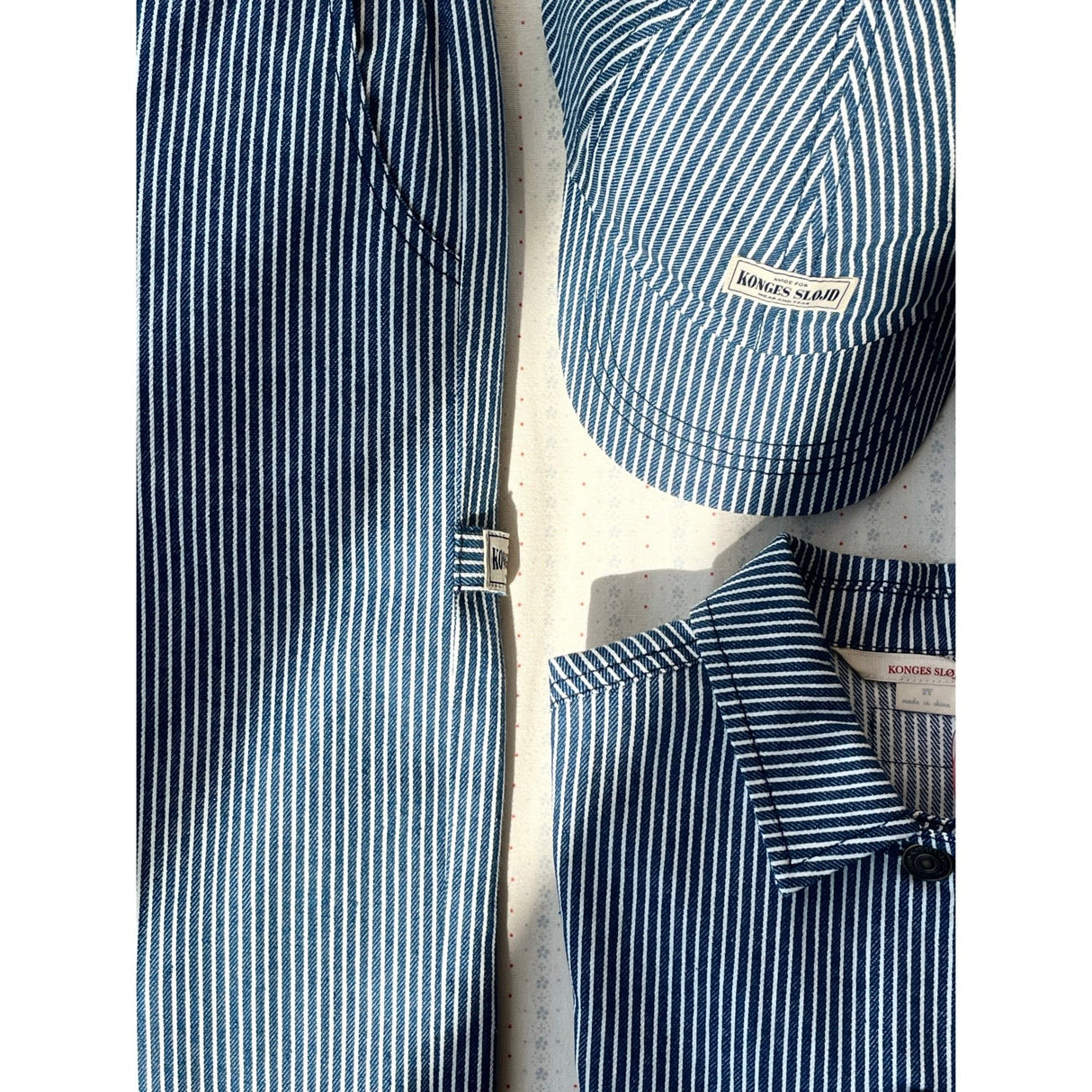 Konges Sløjd Blue Stripe Luc Pants Gots