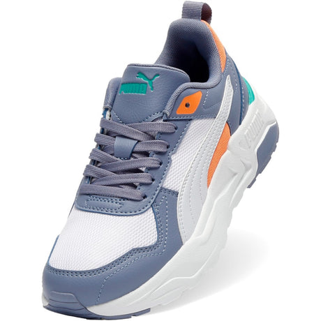 Puma White-Silver Mist-Gray Sky Trinity 2 LT Jr