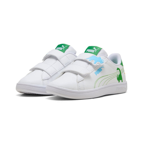 Puma White-Green Fruit-Vibrant Blue Puma Smash 3.0 Dino V PS