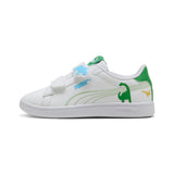 Puma White-Green Fruit-Vibrant Blue Puma Smash 3.0 Dino V PS