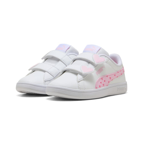 Puma White-Pearl Pink Puma Smash 3.0 Hearty V PS