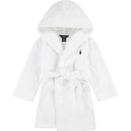 Polo Ralph Lauren White Hooded Plush Terry Bathrob