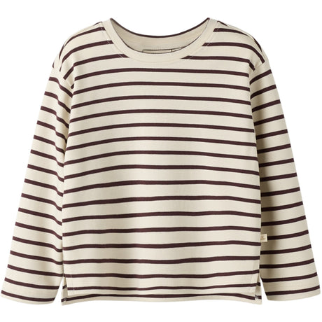 Lil'Atelier Turtledove Catawba Grape Nmflimia Ls Loose Top Lil