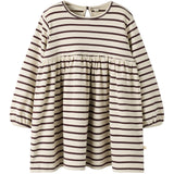 Lil'Atelier Turtledove Catawba Grape Nmflimia Ls Loose Dress Lil