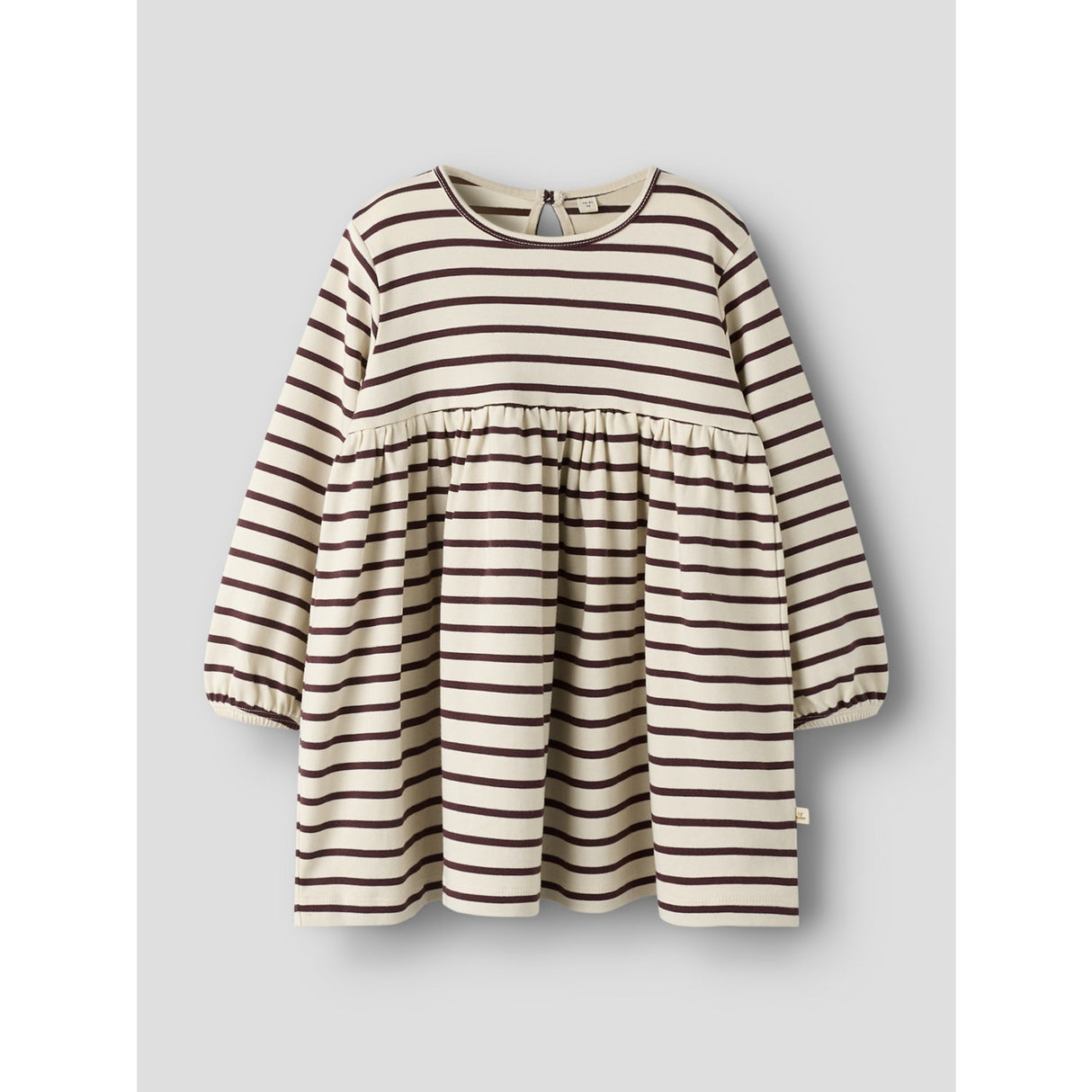 Lil'Atelier Turtledove Catawba Grape Nmflimia Ls Loose Dress Lil