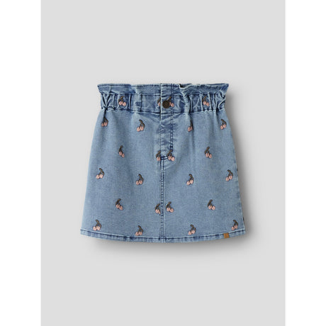 Lil'Atelier Medium Blue Denim Cherry Nmfdeva Loose Dnm Emb Skirt 2024-Es Lil