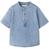 Lil'Atelier Medium Blue Denim Nmmdeva Ss Loose Dnm Shirt 2024-Es Lil