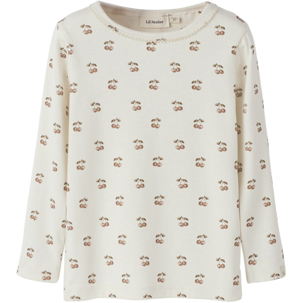 Lil'Atelier Coconut Milk Cherry Nmflayo Sig Ls Slim Top Lil