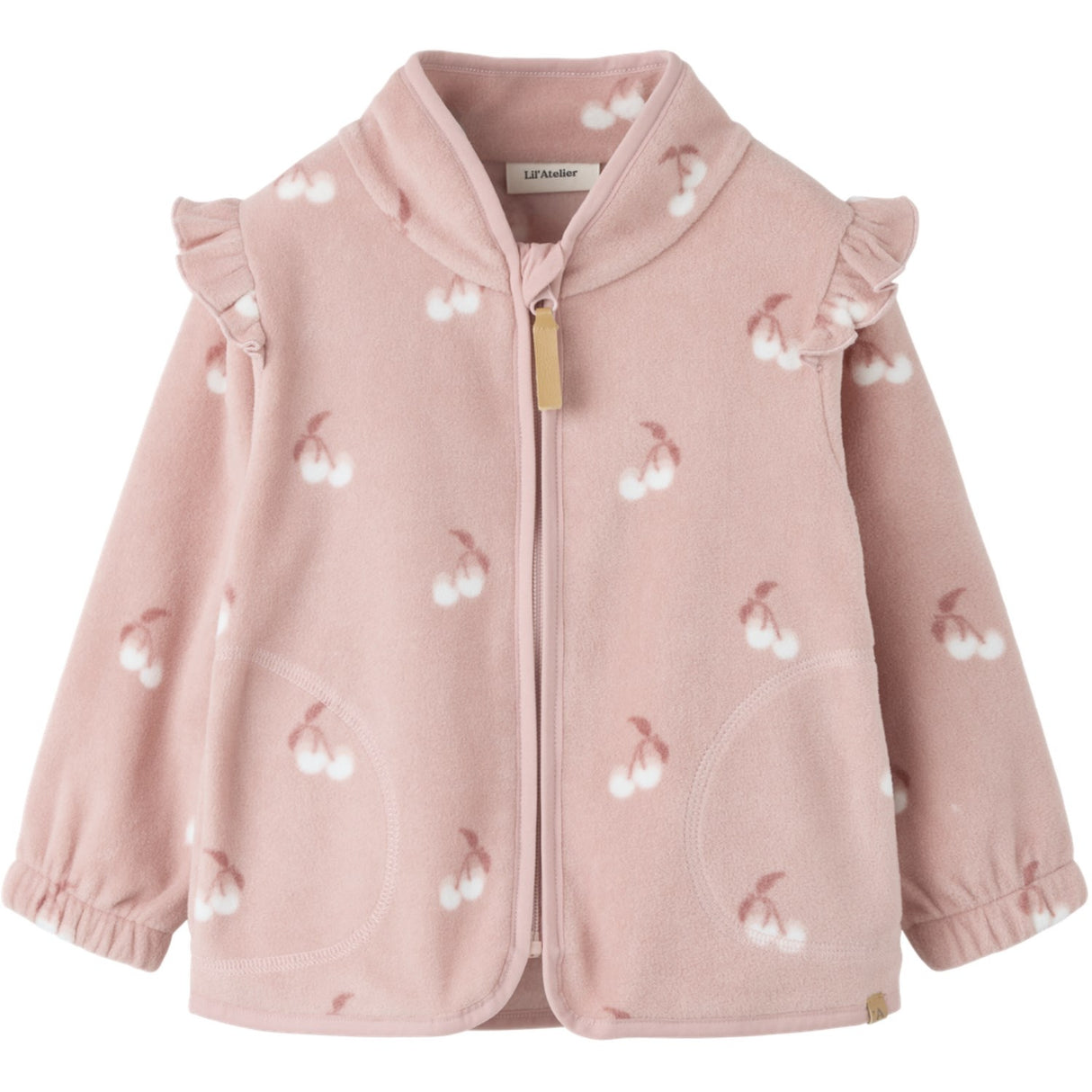 Lil'Atelier Misty Rose Cherry Nmflaspektra Fleece Jacket Fo Lil
