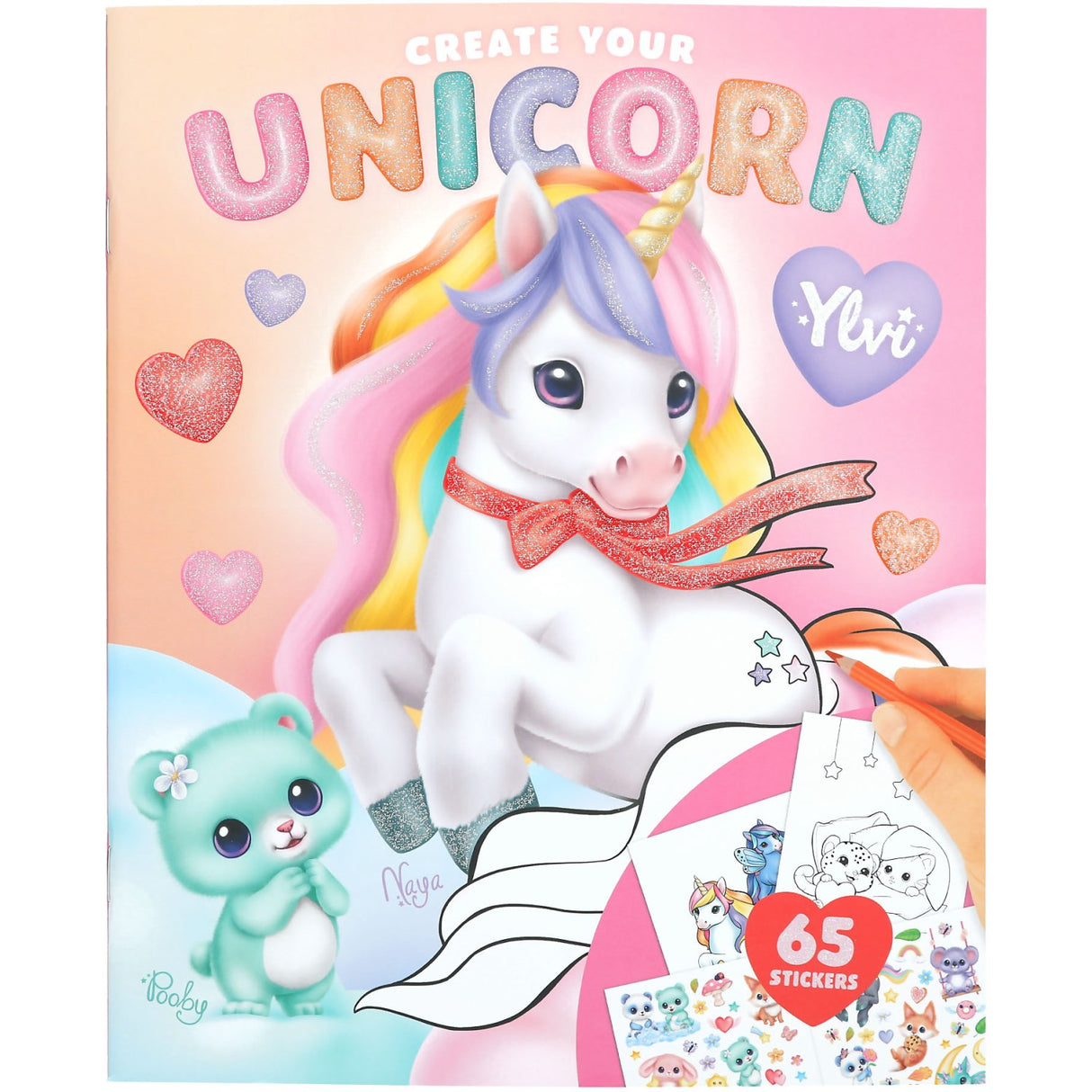 Ylvi Create Your Unicorn Colouring Book