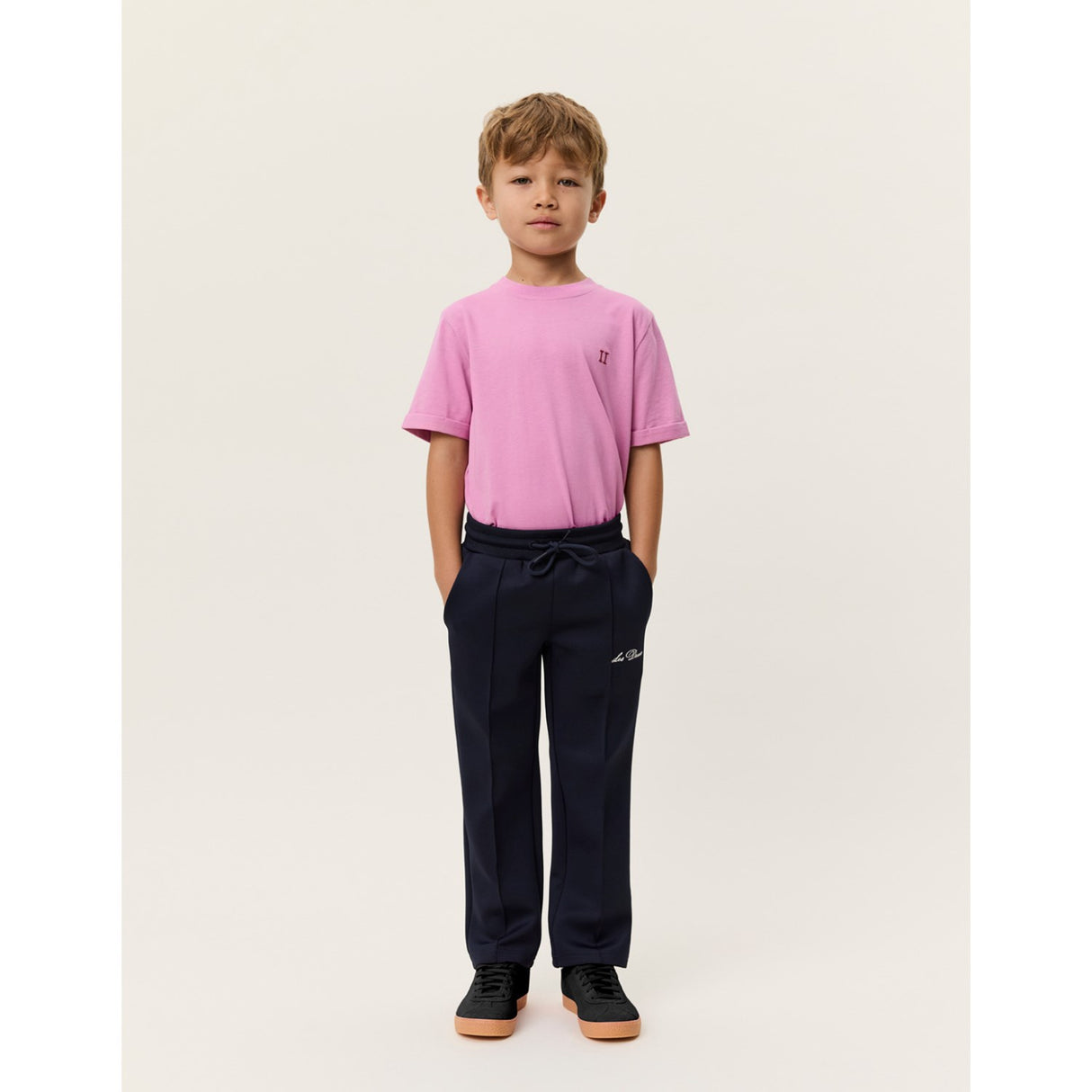 Les Deux Kids Dark Navy Ballier Crew Track Pants