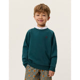 Les Deux Kids Sea Moss Green Norregaard Contrast Sweatshirt