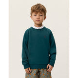 Les Deux Kids Sea Moss Green Norregaard Contrast Sweatshirt