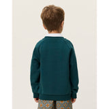 Les Deux Kids Sea Moss Green Norregaard Contrast Sweatshirt