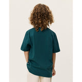 Les Deux Kids Sea Moss Green Norregaard Contrast T-Shirt
