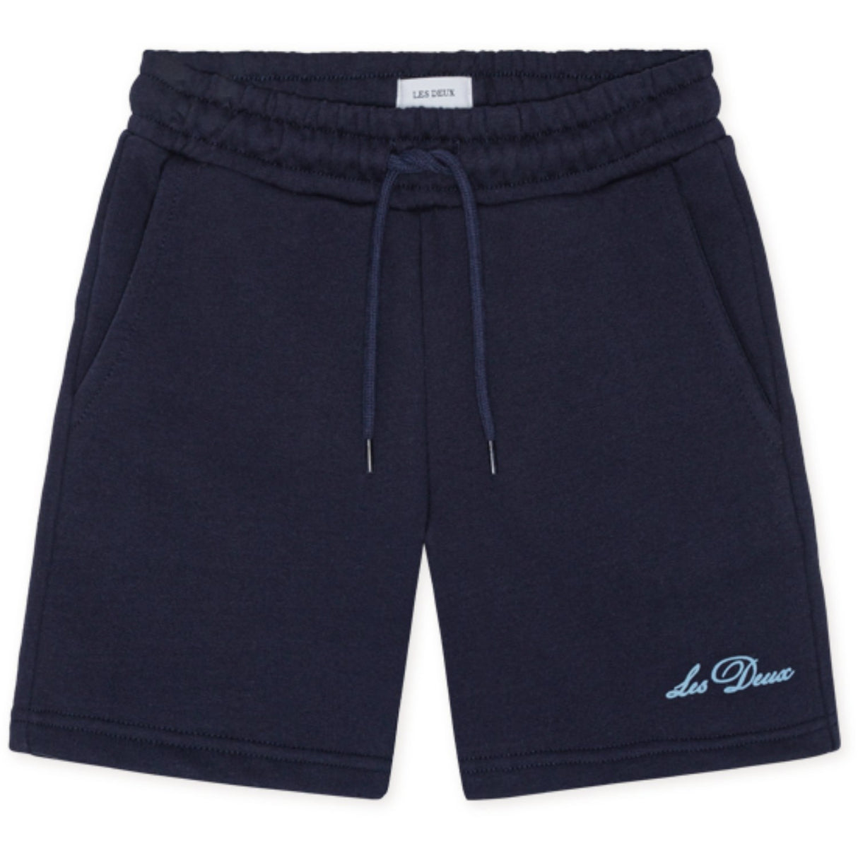 Les Deux Kids Dark Navy Globe Sweatshorts