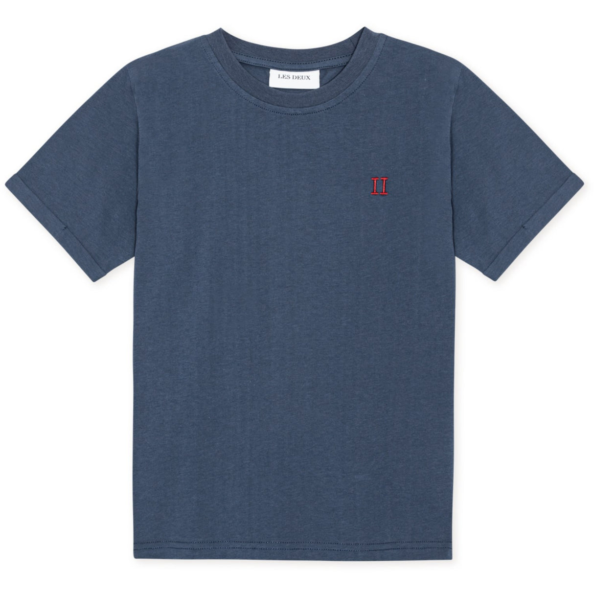 Les Deux Kids Dark Denim Blue Norregaard Contrast T-Shirt
