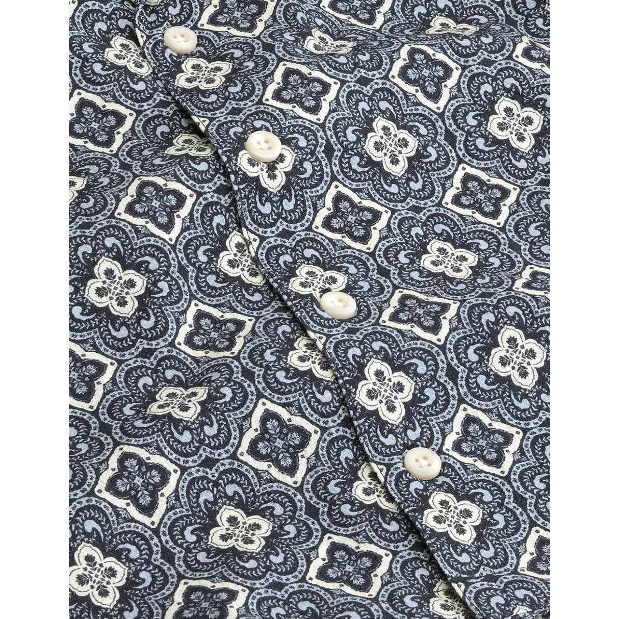 Les Deux Kids Blue Fog Lukas Arabesque AOP SS Shirt