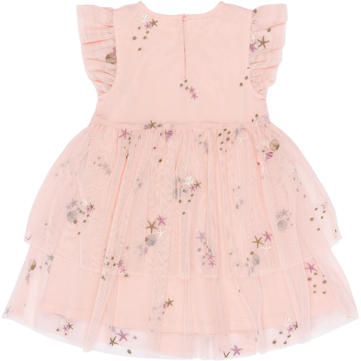 THE NEW Siblings Peach Whip Emb Tnsttulla S_L Dress
