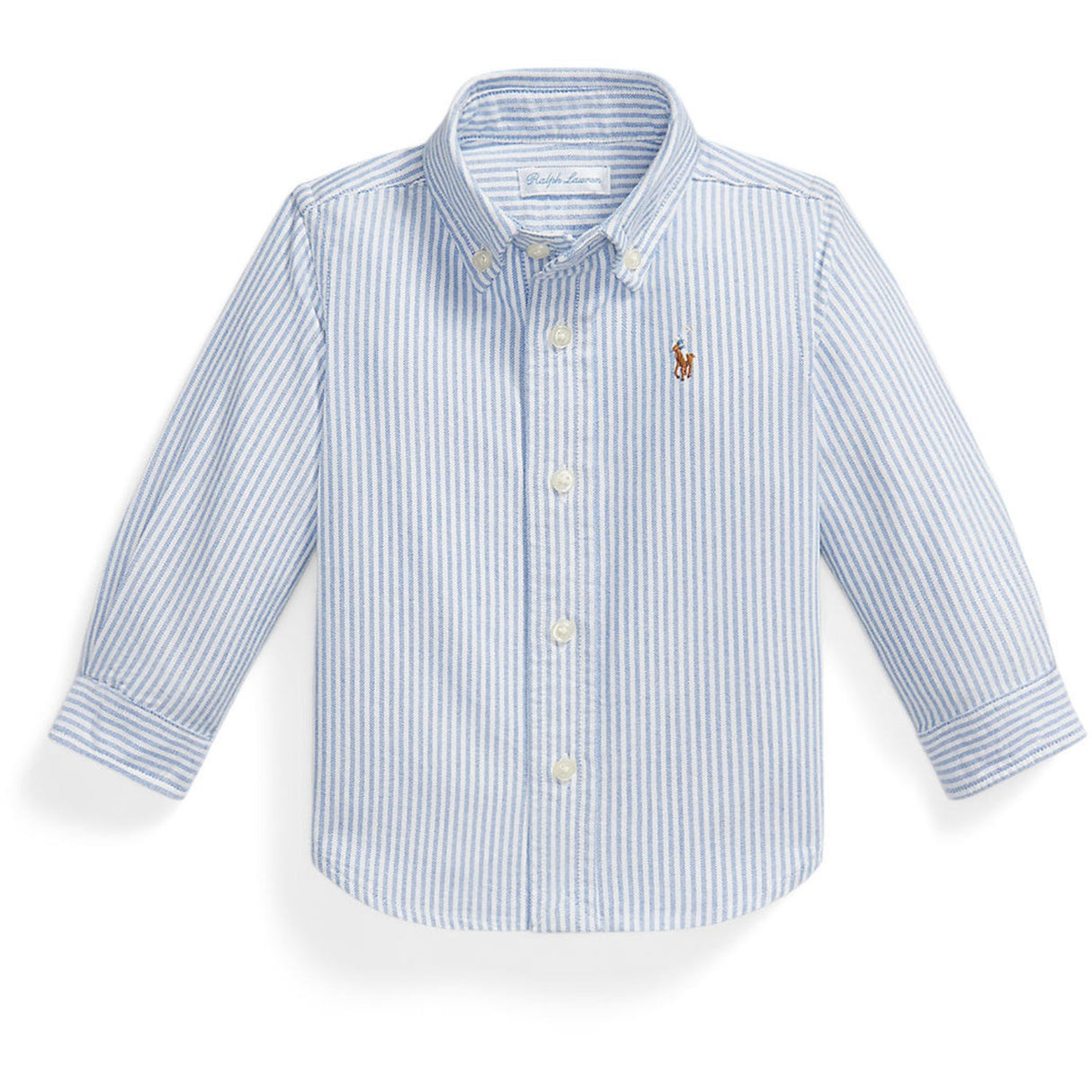 Ralph Lauren Baby Lt Blue Stripe Sport Shirt