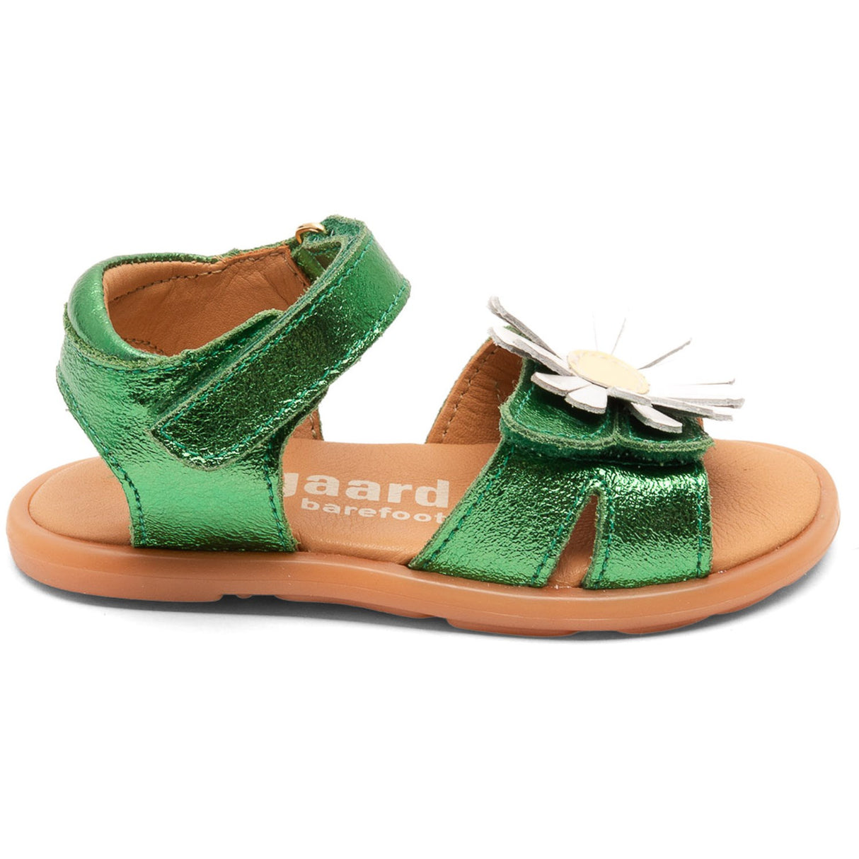 Bisgaard Green Metallic Barefoot Oya Sandal