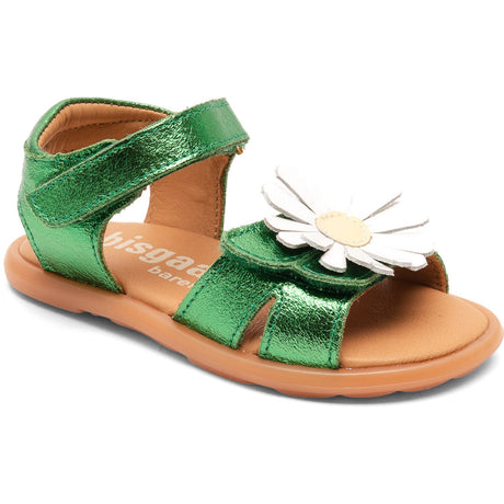 Bisgaard Green Metallic Barefoot Oya Sandal