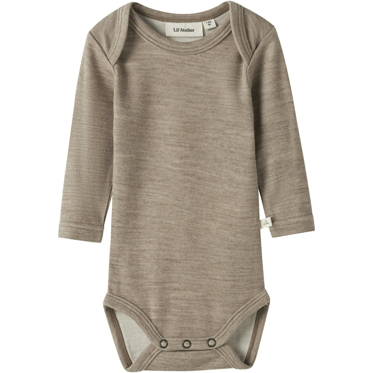 Lil'Atelier Sepia Tint Melange Nbnnilo Wo/Mo Ls Slim Body Lil