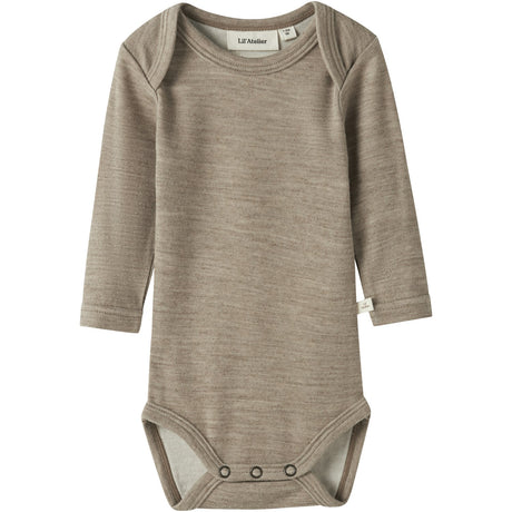 Lil'Atelier Sepia Tint Melange Nbnnilo Wo/Mo Ls Slim Body Lil
