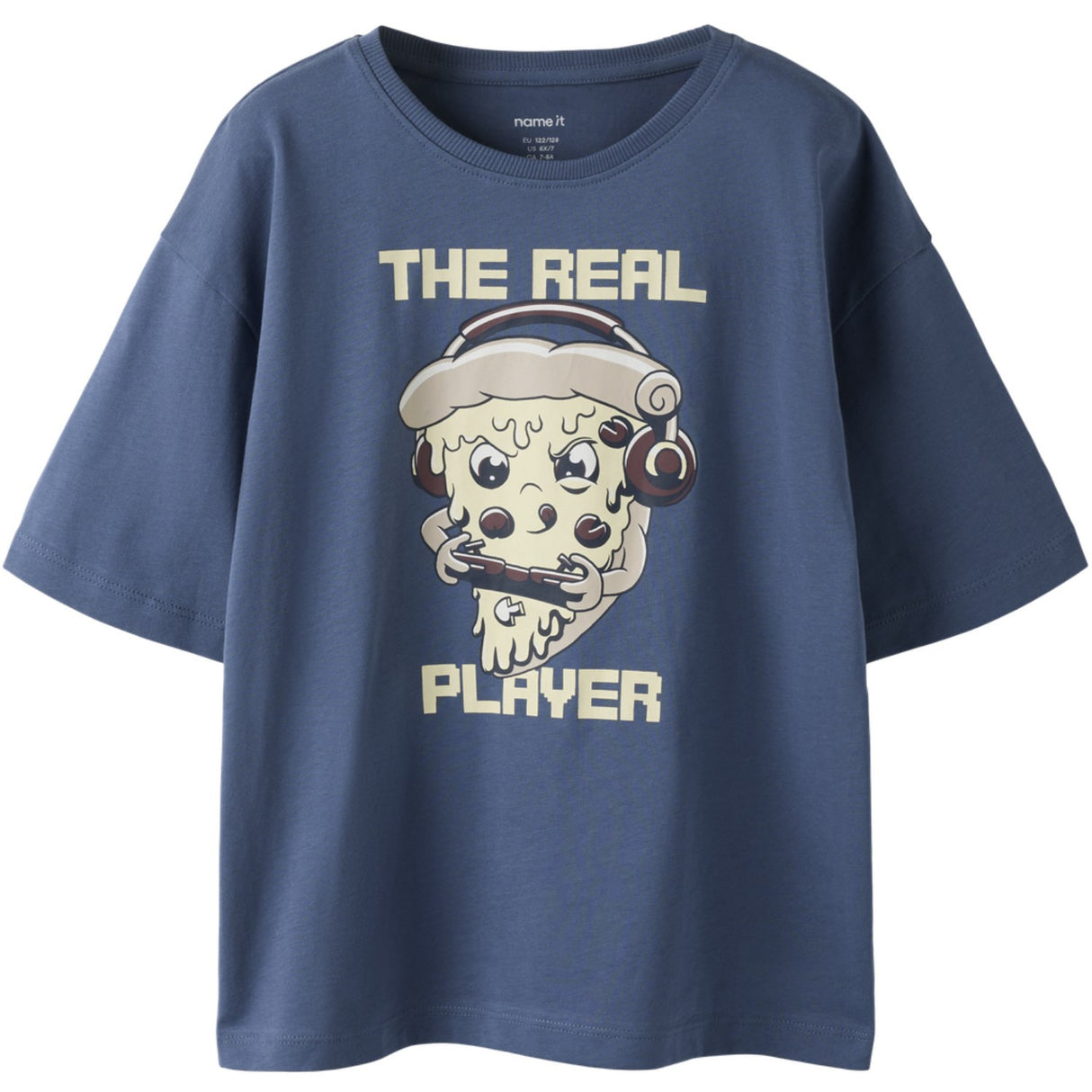 Name It Vintage Indigo Pizza Gamer Nkmvictor Ss Nreg Top