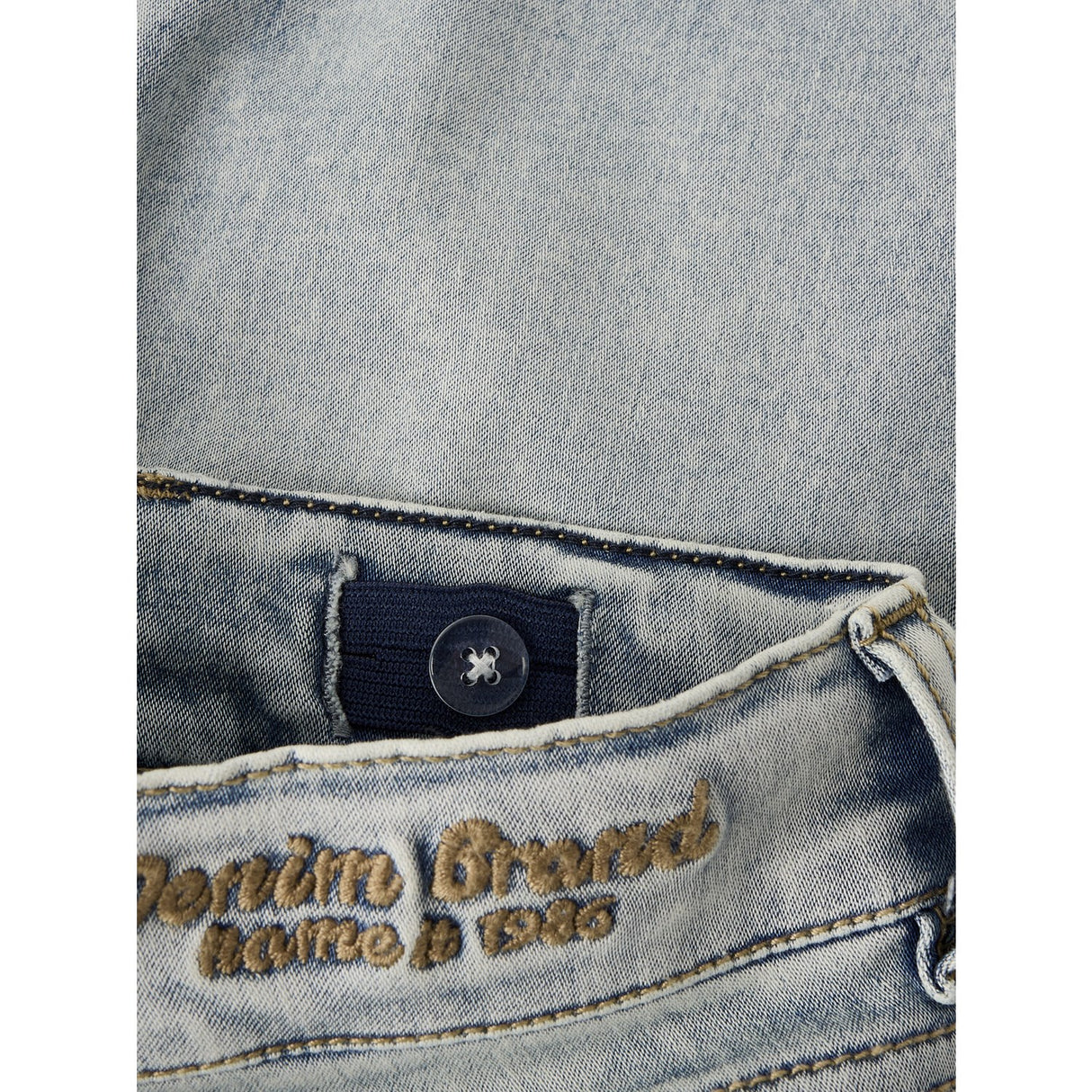 Name It Light Medium Blue Denim Nkmtheo Xsl Dnm L Shorts 6622-Cl Noos