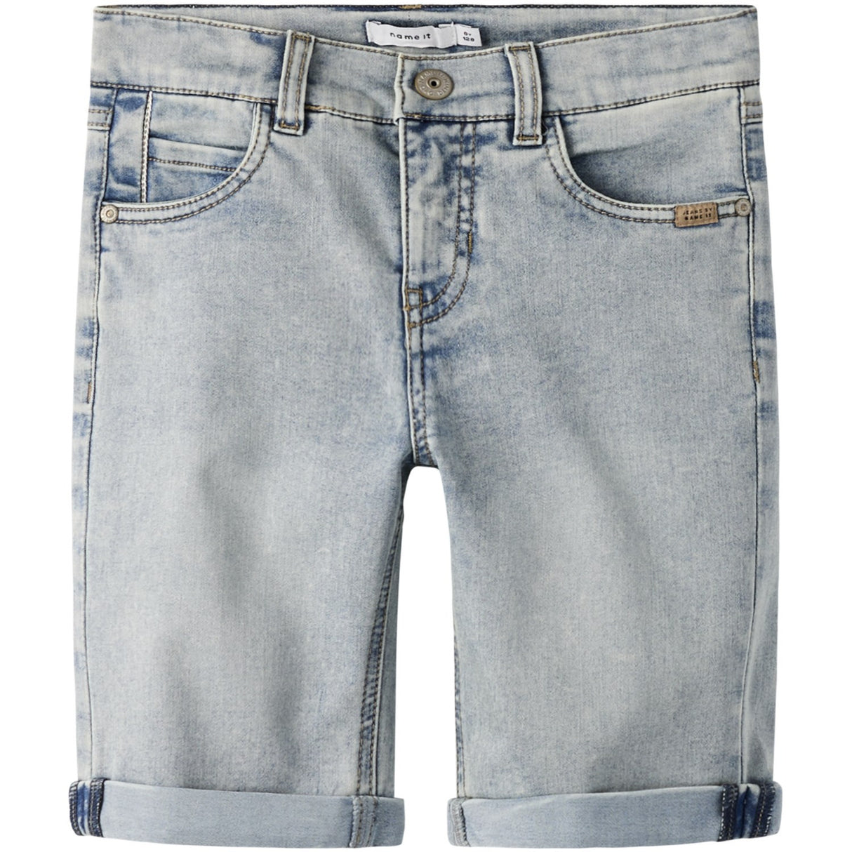 Name It Light Medium Blue Denim Nkmtheo Xsl Dnm L Shorts 6622-Cl Noos
