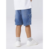 Name It Denim Blue Nmmben Baggy Dnm L Shorts 8610-To Noos