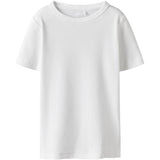 Name It Bright White Nkfnakal Ss Slim Top Noos