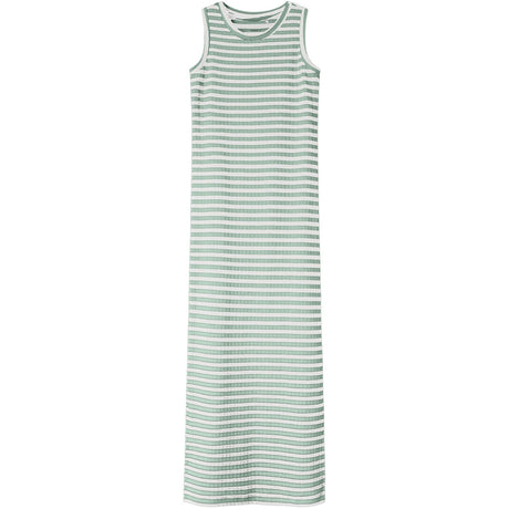 Name It Aqua Foam W. Cloud Dancer Nkfsuraja Xsl Sl Maxi Dress Noos