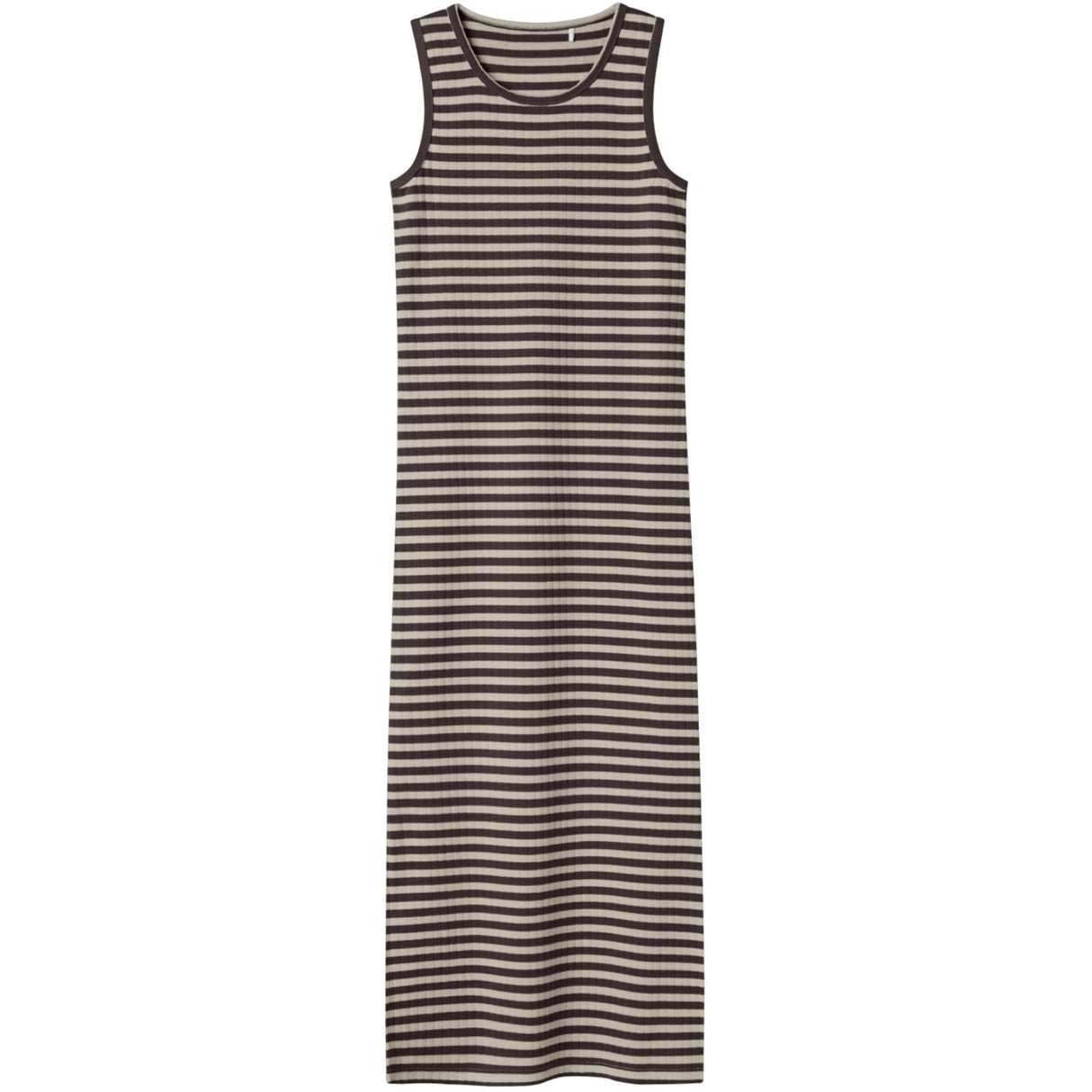 Name It Black Coffee W. Peyote Nkfsuraja Xsl Sl Maxi Dress Noos