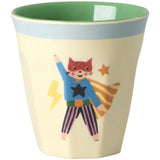 Rice Melamine Kids Cup With Hero Print - Green - Small - 6 Pack - 160 Ml
