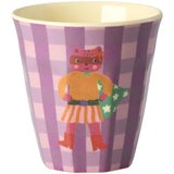 Rice Melamine Kids Cup With Hero Print - Pink - Small - 6 Pack - 160 Ml
