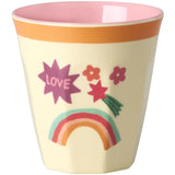 Rice Melamine Kids Cup With Hero Print - Pink - Small - 6 Pack - 160 Ml