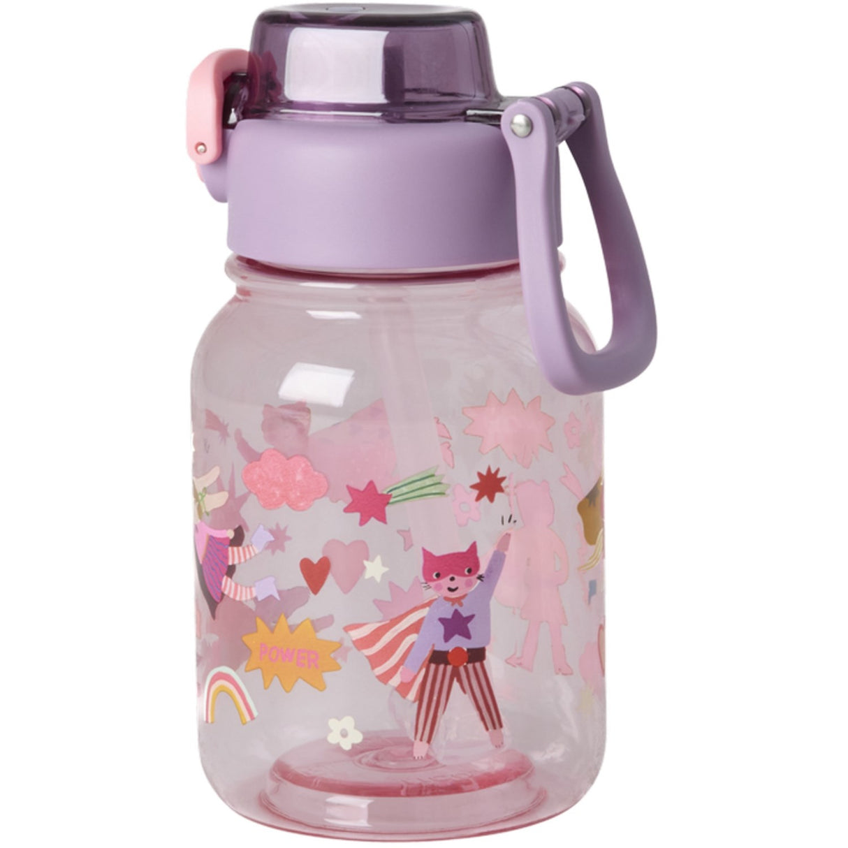 Rice Plastic Kids Drinking Bottle With Hero Print - 700 Ml