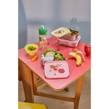 Rice Plastic Kids Drinking Bottle With Hero Print - Green - 550 Ml