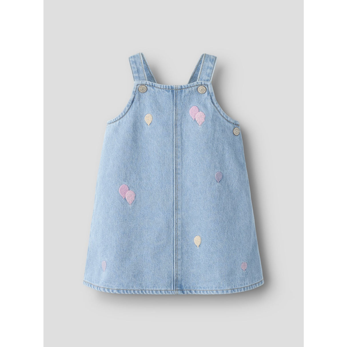 Name It Medium Blue Denim Balloons Nbfsilla Dnm Bib Skirt 4999-Za