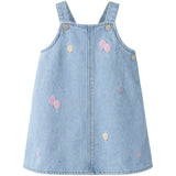 Name It Medium Blue Denim Balloons Nbfsilla Dnm Bib Skirt 4999-Za