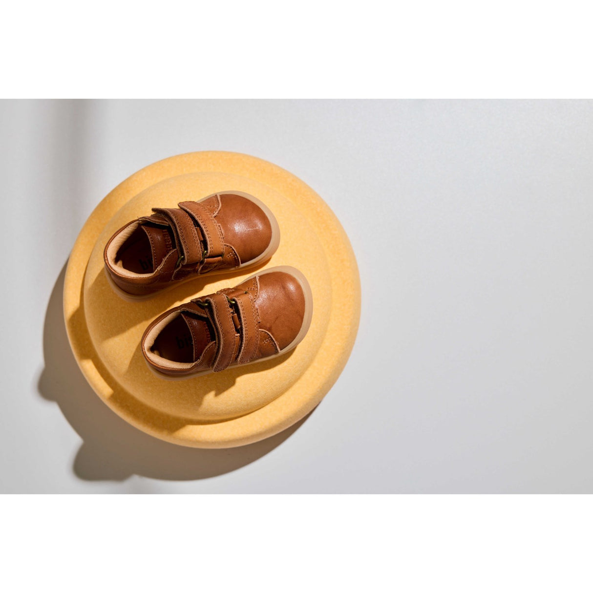 Bisgaard Cognac Barefoot Dex First Step Shoe