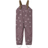 Name It Wistful Mauve Heart Bow Nmfalfa08 Softshell Bib Pants AOP Fo