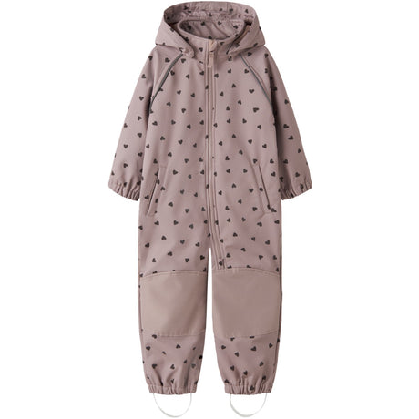 Name It Woodrose Hearts Nmfalfa08 Softshell Suit AOP 1Fo Noos