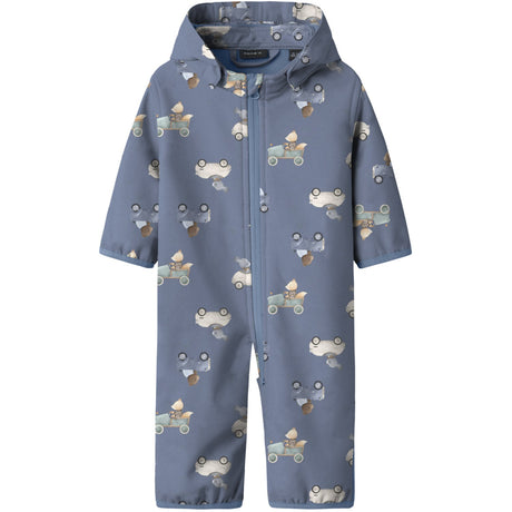 Name It Country Blue Cute Explorer Nbmalfa08 Softshell Suit AOP Fo