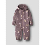 Name It Wistful Mauve Balloon Teddy Nbfalfa08 Softshell Suit AOP Fo
