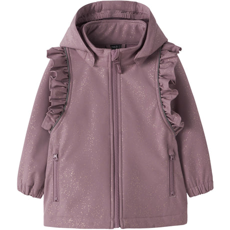 Name It Wistful Mauve Nmfalfa08 Softshell Jacket Frill Foil Fo